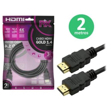 Imagem de Cabo HDMI Gold 1.4 4K Ultra HP 15P Blu-Ray e HD DVD com resolução máxi