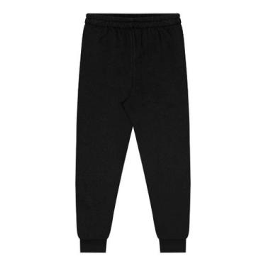 Imagem de Calça Moletom Felpado Infantil Unissex Alakazoo Ref. 00221 Cor:PretoTa