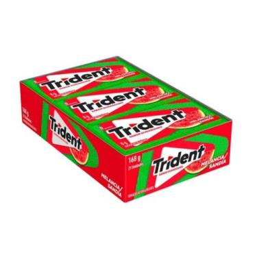 Imagem de Chiclete trident melancia 168 g co 21 unidades de 8 g