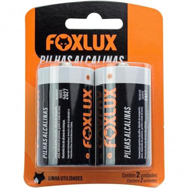 Imagem de Pilha Alcalina Média C Foxlux Energia Confiável para Lanternas e Brinquedos Blister com 2 Peças