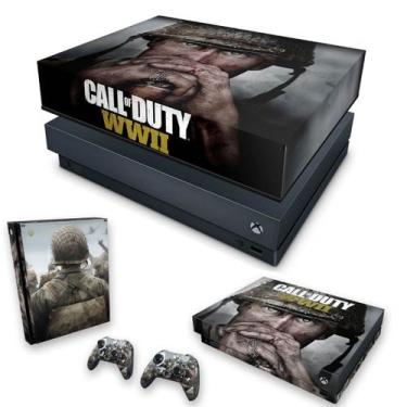 Imagem de Capa Anti Poeira E Skin Compatível Xbox One X - Call Of Duty Ww2 - Pop