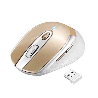 Imagem de LeadsaiL Mouse sem fio para laptop, 2,4 G portátil fino sem fio mouse menos ruído para laptop mouse óptico com 6 botões, mouse USB para Windows 10/8/7/Mac/MacBook Pro/Air/HP/Dell/Lenovo/Acer