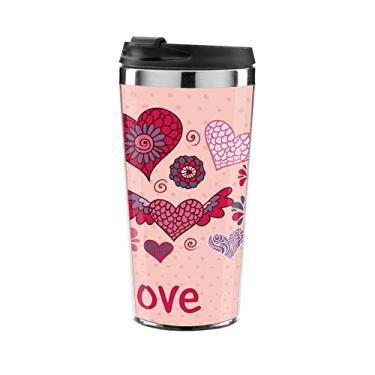 Imagem de Copo Térmico Love Amor Vermelho - Inox