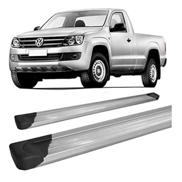 Imagem de Estribo Hozz Compatível com Amarok Alumínio Prata Cabine Simples