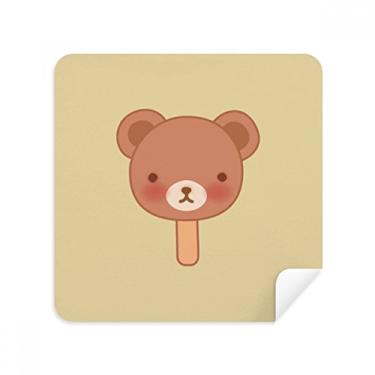 Imagem de Tecido de camurça com estampa de urso de sorvete e picolé, tecido de camurça, pacote com 2