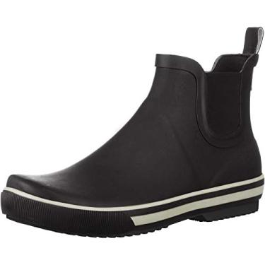 Imagem de Rocket Dog Bota de chuva feminina de borracha arco-íris, Preto, 9.5