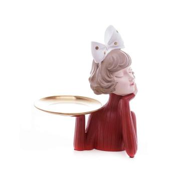 Imagem de Figura Decorativa Resina Boneca 61493 Rojemac