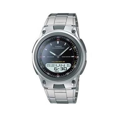 Imagem de Relógio Masculino Anadigi Casio Standard AW-80D-1AV - Inox/Preto