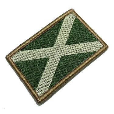 Imagem de BP0004V03 Bandeira Escócia Patch Bordado Fecho Contato