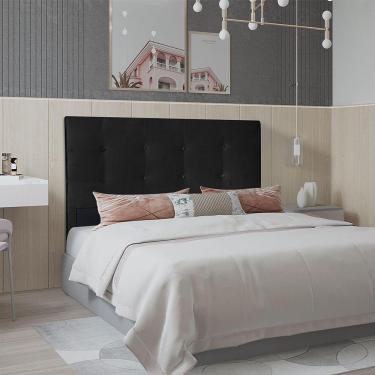 Imagem de Cabeceira Solteiro 0,90m Berlim Suede Preto