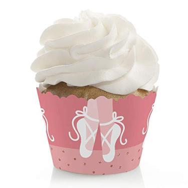 Imagem de Big Dot of Happiness Tutu Bailarina Fofa - Decorações de Festa de Aniversário de Balé ou Chá de Bebê - Embalagens de Cupcake de Festa - Conjunto de 12