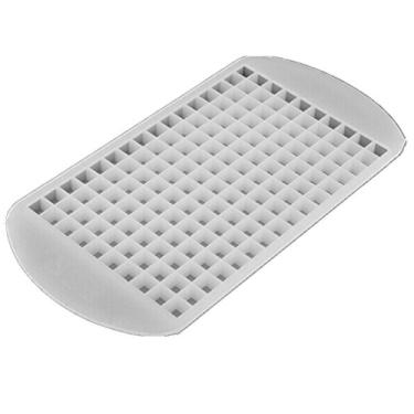 Imagem de Yueton 160 bandeja de silicone congelado mini cubo molde de gelo chocolate doce molde de gelatina (branco)