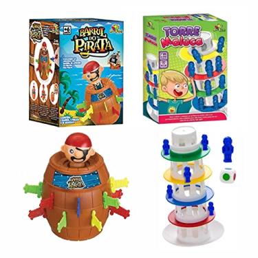 Jogo Mini Barril do Pirata Pula Pirata Game - Brinquedo Educativo e Muita  Diversão - Crianças e Família