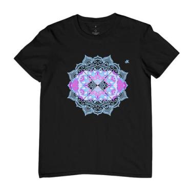 Imagem de Camiseta Masculina - Administração Rosa Mandala Azul - Duckbill