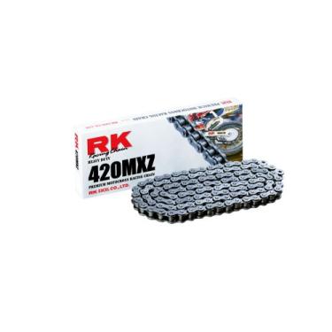 Imagem de RK Racing Chain 420MXZ-84 Corrente de aço resistente com elos de conexão