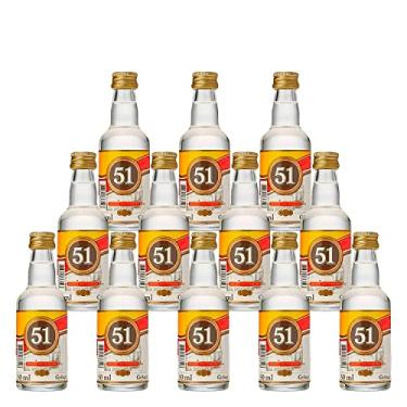Imagem de Miniatura Cachaça Aguardente 51 50ml 12 Unidades