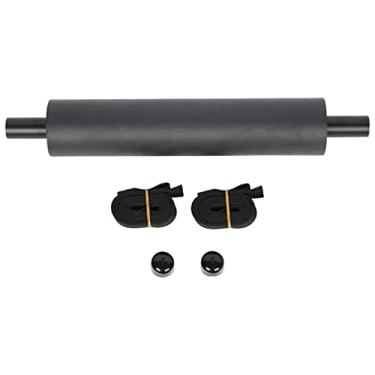 Imagem de simhoa para os pés de pedal de caiaque de prancha de surf ajustável com 2 alças, durável e prático, PRETO