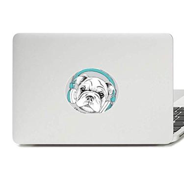 Imagem de Headset Music Vitality Sounds Dog Vinil Emblema Gráfico Laptop Adesivo Notebook Decalque
