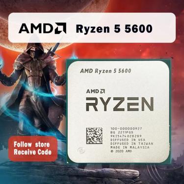 Imagem de Processador CPU AMD Ryzen 5  R5 5600  3 5 GHz  6 núcleos  12 thread  7NM  L3  32M  100-000000927