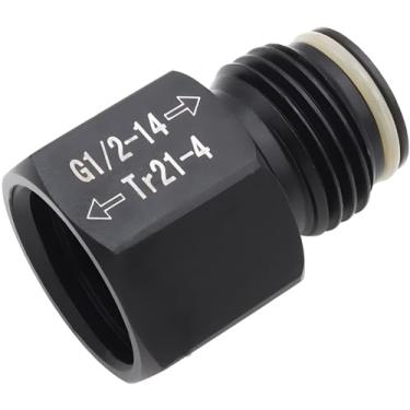 Imagem de VaVoger Adaptador regulador de CO2 para aquários caseiros, converte tanque de paintball em cilindro carbonador de refrigerante, fêmea TR21-4 para G1/2 macho