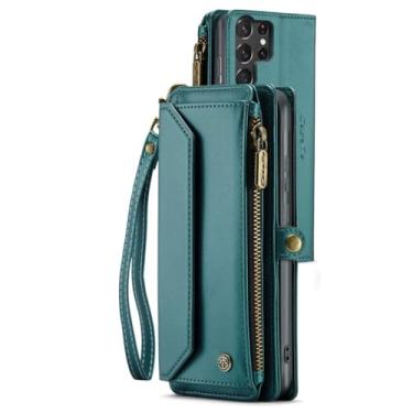 Imagem de Capa carteira crossbody para Samsung Galaxy S23 S21 S20 FE S22 Ultra Plus A54 A53 A52S A52 A34 A33 A25 A23 A22 A14 A13, verde, para Galaxy S20