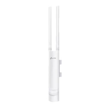 Imagem de TP-LINK Ponto de acesso externo sem fio de longo alcance 11n 2,4G N300, IP65 à prova d'água, ideal para jardim sem fio, com injetor PoE passivo, instalação flexível, software de controle EAP gratuito