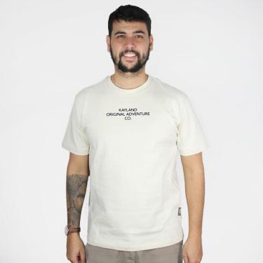 Imagem de Camiseta Kayland Malhão Lírios Creme-Unissex
