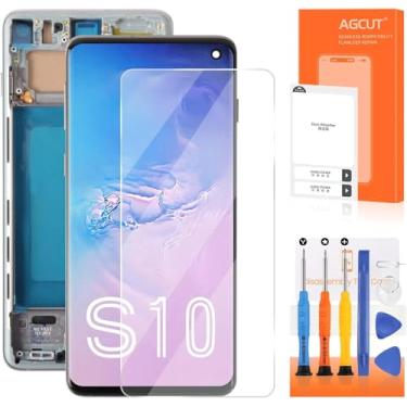 Imagem de Incell para Samsung Galaxy S10 tela de substituição para Samsung Galaxy S10 LCD SM-G973F Display LCD G973 SM-G973U Digitalizador Touch Assembly com moldura (Não, impressão digital)