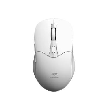 Imagem de C3Tech mouse Bluetooth 5.0 e sem fio 2.4GHz M-BT60WH, Branco, Bateria recarregavel, com 6 botoes, 1600 DPI Ambidestro Plug and Play compativel com Windows, MACos, Linux, Chrome
