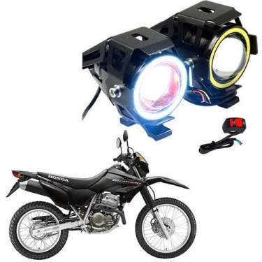 Imagem de Kit Farol de Milha Angel Eye U7 para Moto Honda  XR Tornado 250 2002 -