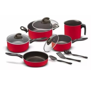 Imagem de Conjunto de Panelas Elegan Marpal Original, Vermelho