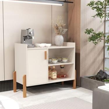 Imagem de Aparador Buffet Pés em Madeira Gael cantinho do café Cores - Comprar M