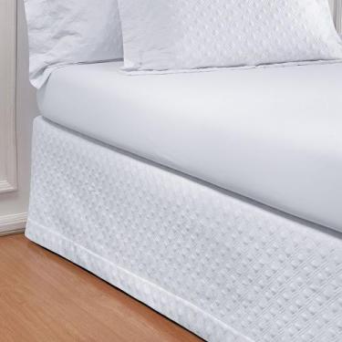 Imagem de Saia Para Cama Box Solteiro Matelassado Glass 200 Fios - Doce Lar Enxo