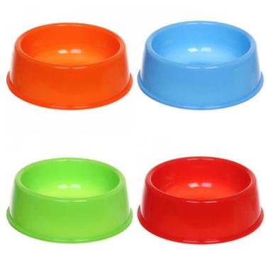 Imagem de Kit 10 Comedouro Pequeno Cães e Gatos  330ml Pets Tradicional   - Home