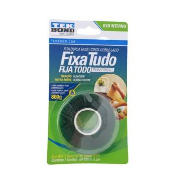 Imagem de Fita Dupla Face Acrílica Transparente Fixa Tudo Áreas Internas  19mmx2