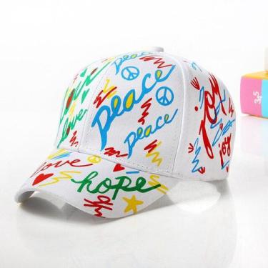 Imagem de Boné Infantil Unissex Algodão Graffiti RANAWEELA JH2030 - ElaShopp