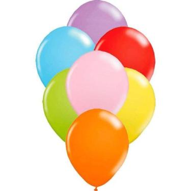 Imagem de Balao Liso Redondo N05 Sortido 50un Pic Pic