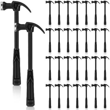 Imagem de WILLBOND Mini martelo de plástico com 30 peças, mini martelo de segurança de 7,3 polegadas para crianças, adequado para trabalhos em madeira, decoração de fuga de emergência doméstica e outras