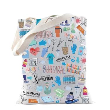 Imagem de TSOTMO Presente de tecnólogos cirúrgicos presente da semana de tecnologia cirúrgica para cirurgião cirurgião ou presente de equipe cirúrgica, Bolsa técnica cirúrgica