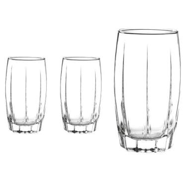 Imagem de Kit Copos 374 ML Vidro Long Drink Transparente Amadeus 2Un - CRISTAR