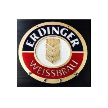 Imagem de Porta Chaves Madeira Mdf Não Esqueça Chaves Erdinger - casa Nobre