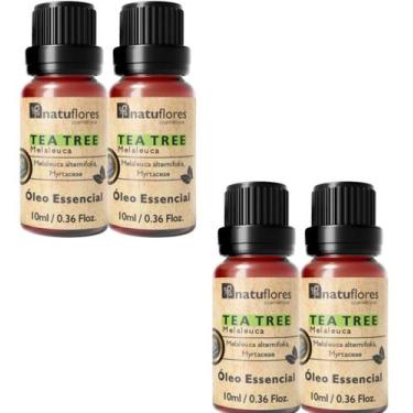 Imagem de ÓLEO ESSENCIAL TEA TREE (MELALEUCA) 10ml NATUFLORES kit 4 und