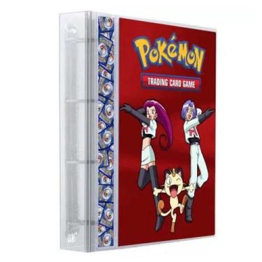 Imagem de Pasta Fichário Álbum Cristal Cartas Cards Pokémon Equipe Rocket com 10
