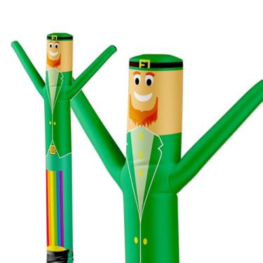 Imagem de LookOurWay Tubo inflável Air Dancers – Tubo inflável de 3 metros de altura para promoção de negócios – Ventilador não incluído – Tema do Dia de São Patrício – Leprechaun