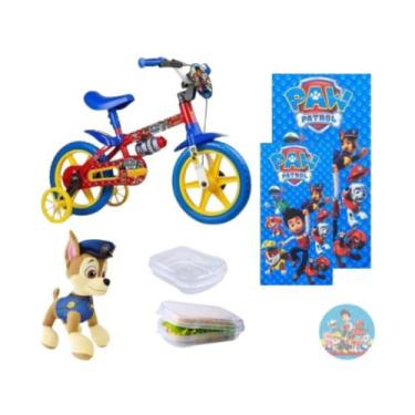 Imagem de Bicicleta Infantil Aro 12 Patrulha Canina Freios 5 Itens - Nathor