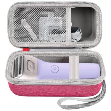 Imagem de Capa compatível com barbeador elétrico Panasonic ES2207P/ ES2216PC/ ES2291D para mulheres sem fio 3 lâminas aparador pop-up curvas fechadas. Suporte de barbeador feminino adequado