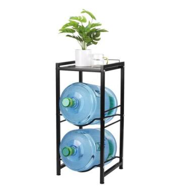 Imagem de Suporte para jarro de água KCGANI de 5 galões com prateleira de armaze