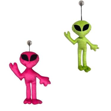 Imagem de Kit 2 Alienígena ET de Pelúcia 40cm Com Ventosa de Vidro Mascote dos C