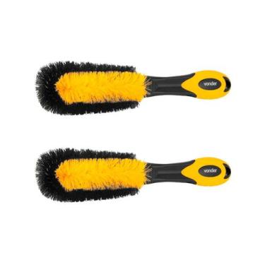 Imagem de Kit 2 Escovas para furo de rodas tipo pepino cerdas de nylon VONDER