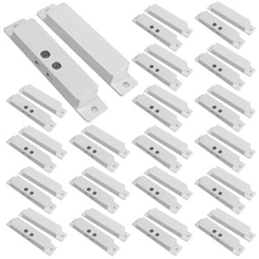 Imagem de GAGALOR 20 Conjuntos De Contatos Magnéticos Nc, Sensor Porta E Janela, Interruptor Reed Superfície, Alarme Com Fita Dupla Face